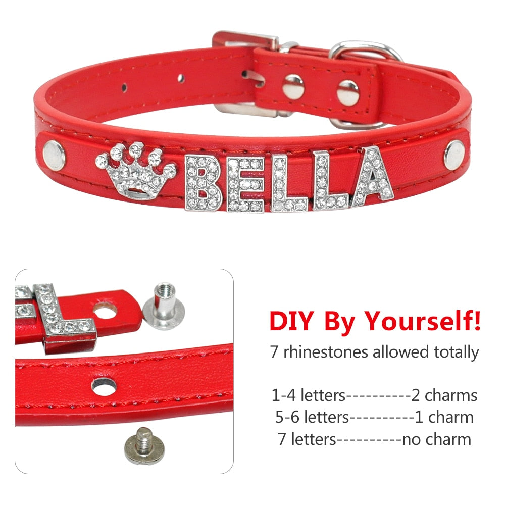 Bling Rhinestone Puppy Dog Collars