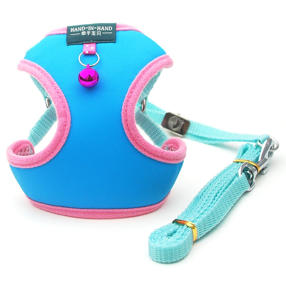 Harness With Bell Walking Leash