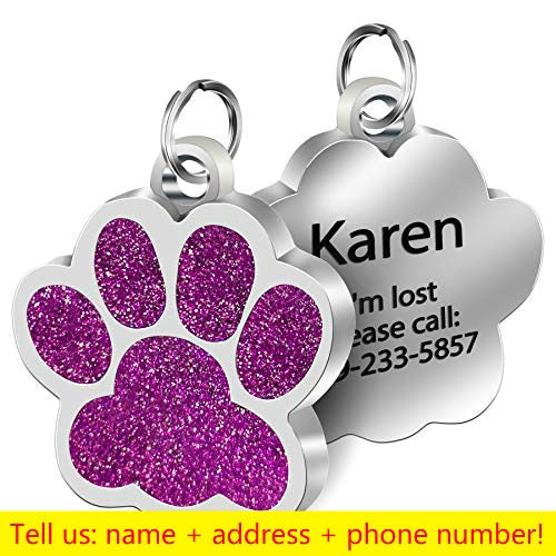 Paw Glitter Pendant