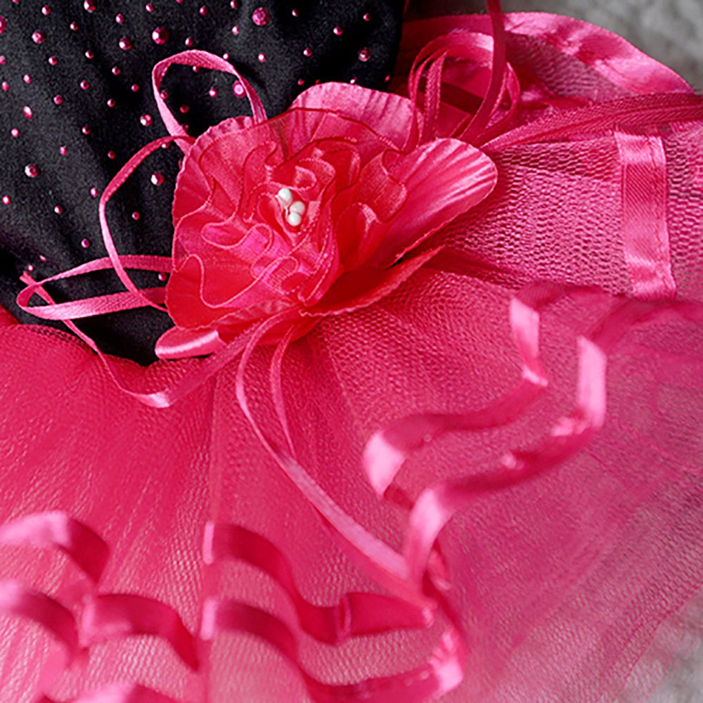 Rose Flower Gauze Dress