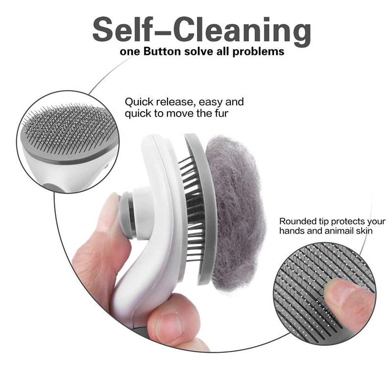 Cat Brush Stainless Steel Comb