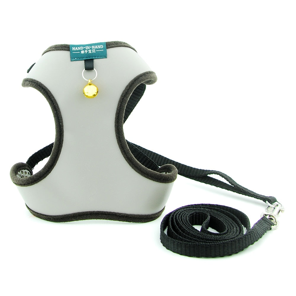 Harness With Bell Walking Leash