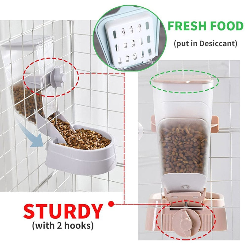 Pet Bowls Cage Hanging Feeder