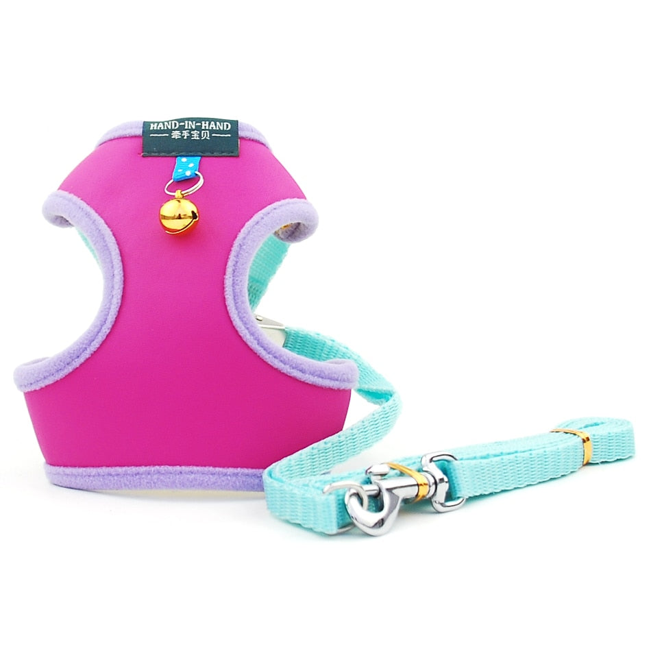 Harness With Bell Walking Leash