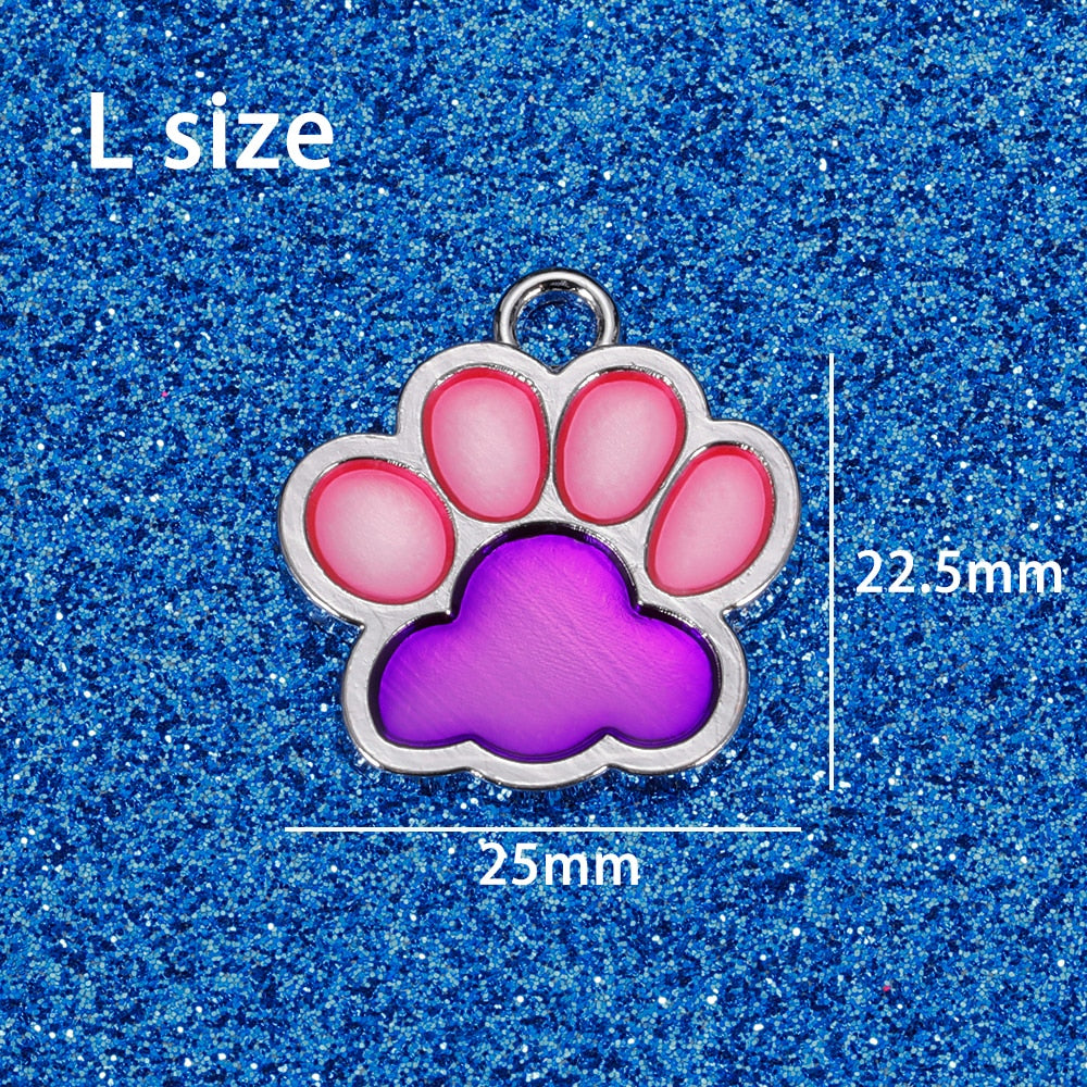 Paw Glitter Pendant