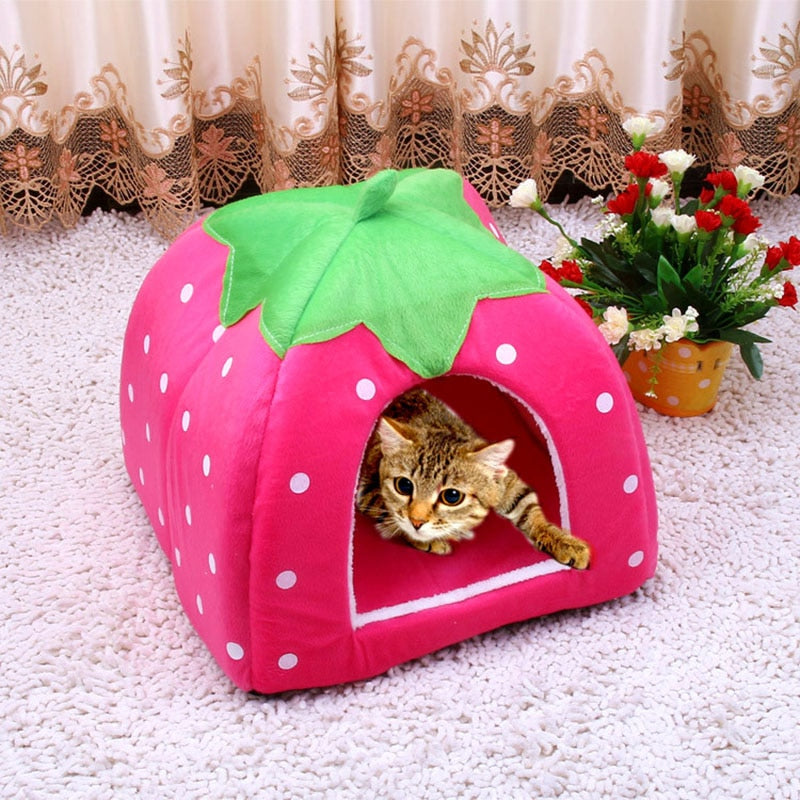 Soft Pink Cat Rabbit Bed House