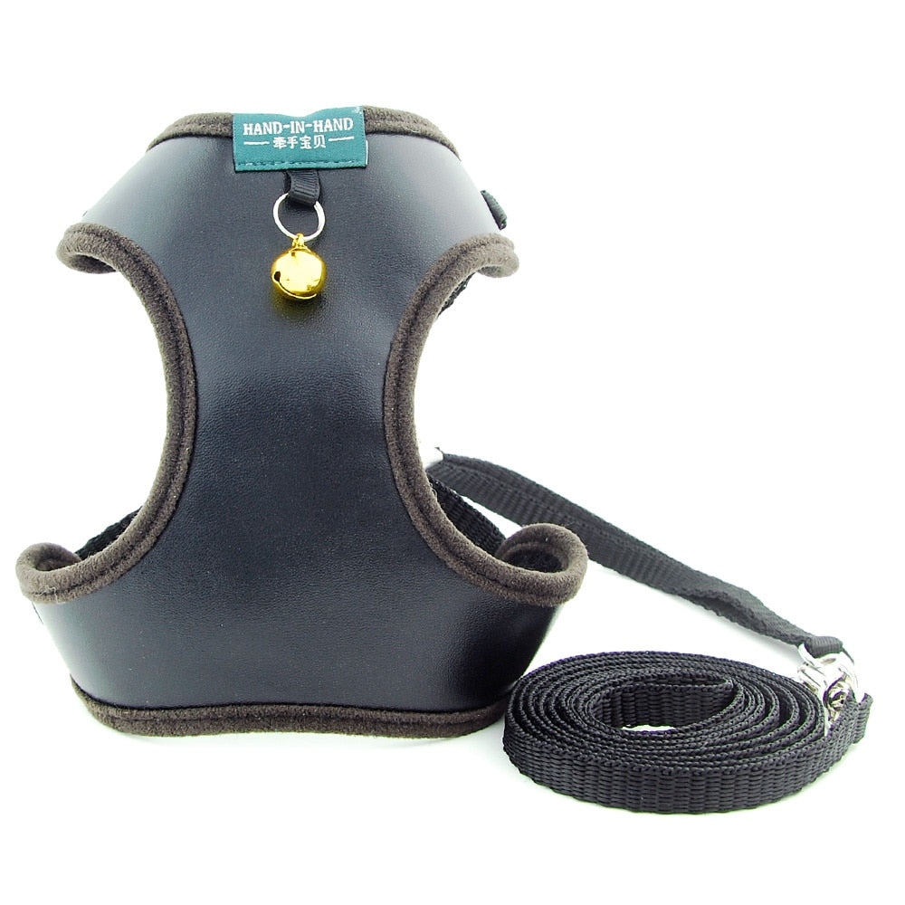 Harness With Bell Walking Leash