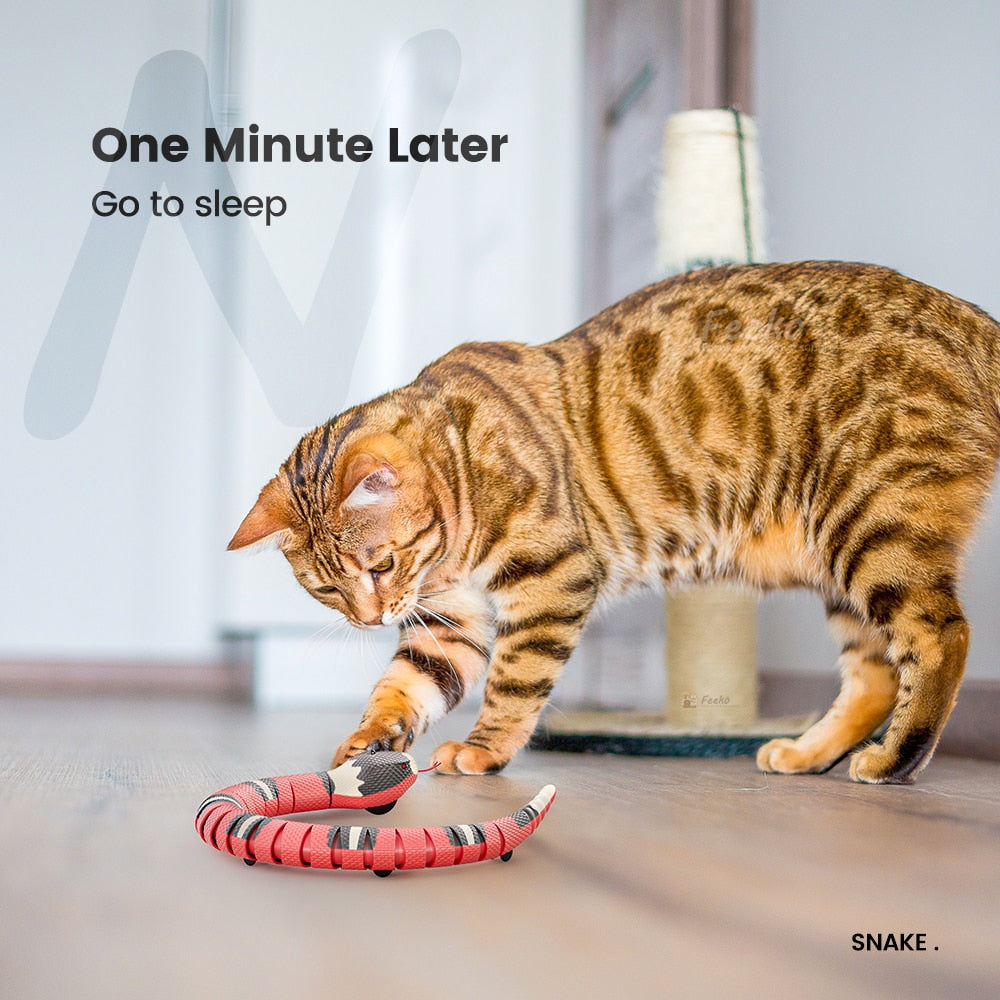 Smart Sensing Snake Cat Toys