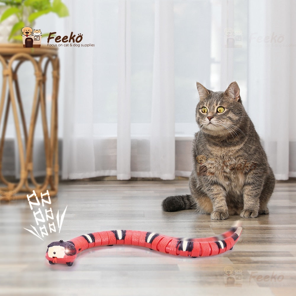 Smart Sensing Snake Cat Toys