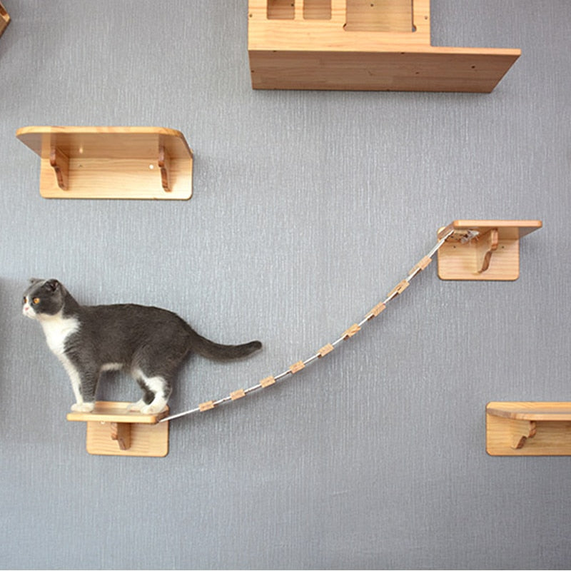 Wood Kitten Jumping Platform