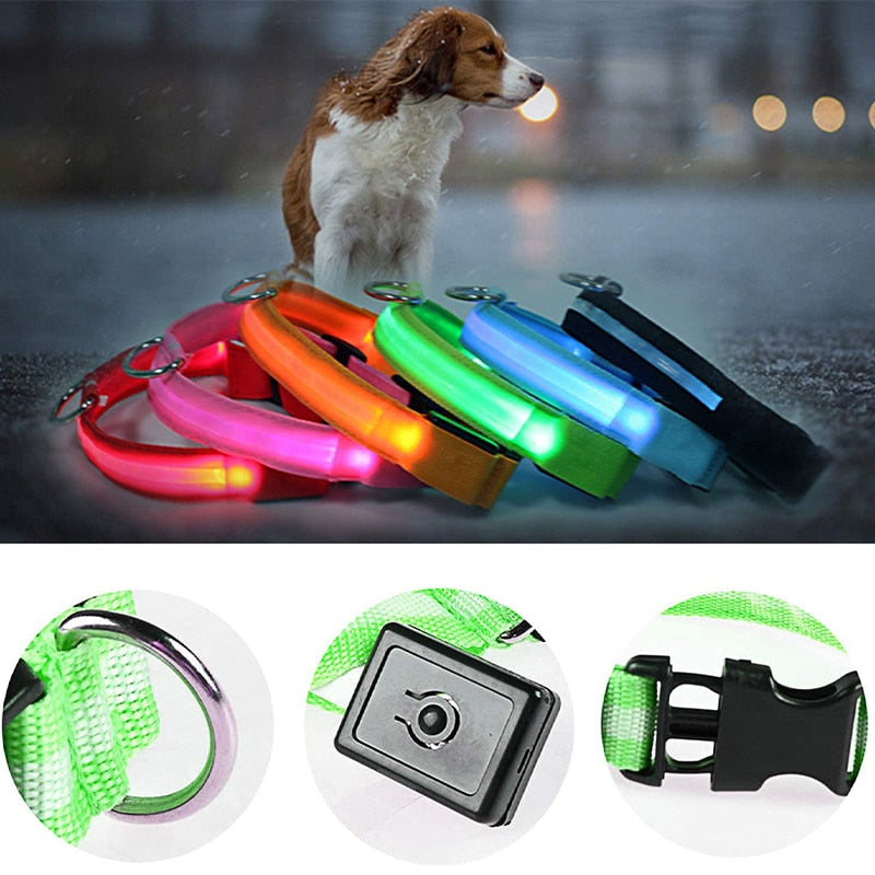 LED Glowing Dog Collar